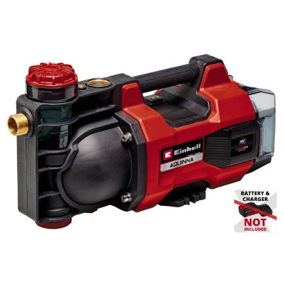 Einhell Насос відцентровий акумуляторний Professional AQUINNA 36/34, 36В(18В+18В) 3400л/год, вис. 37м, глиб. 6м режими ECO/BOOST, 4.2кг, без АКБ та ЗП