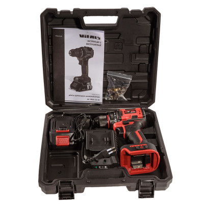 Vitals Шурупокрут-дриля акумуляторна Master AU 1832c BL Kit 18В акб 1х2А·рік 32Нм 400·1400об/хв кейс 2.2кг Vitals Шурупокрут-дриля акумуляторна Master AU 1832c BL Kit 18В акб 1х2А·рік 32Нм 400·1400об/хв кейс 2.2кг