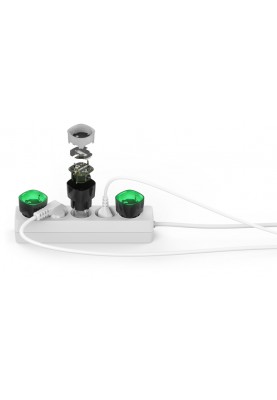 Ajax Розумна розетка з лічильником енергоспоживання Socket біла, Jeweller, 230V, 11А, 2.5 кВт