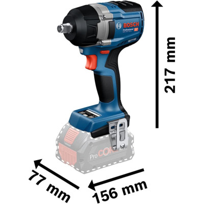 Bosch Гайковерт ударний Bosch GDS 18V-750C 18В до 3000об.хв 270/380/750Нм квадрат 1/2" 1.7кг без АКБ та ЗП Bosch Гайковерт ударний Bosch GDS 18V-750C 18В до 3000об.хв 270/380/750Нм квадрат 1/2" 1.7кг без АКБ та ЗП