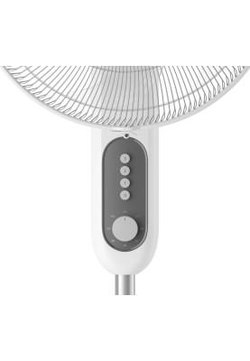 Philips Вентилятор підлоговий Series 1001, 45см, 47Вт, пульт ДК, опора кругла, білий