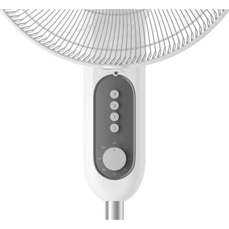 Philips Вентилятор підлоговий Series 1001, 45см, 47Вт, пульт ДК, опора кругла, білий