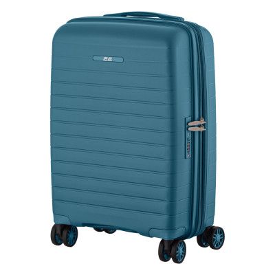 2E Валіза, Aero, поліпропілен, мала, 35/44 л, TSA, 4 колеса, EXP, синій 2E Валіза, Aero, поліпропілен, мала, 35/44 л, TSA, 4 колеса, EXP, синій