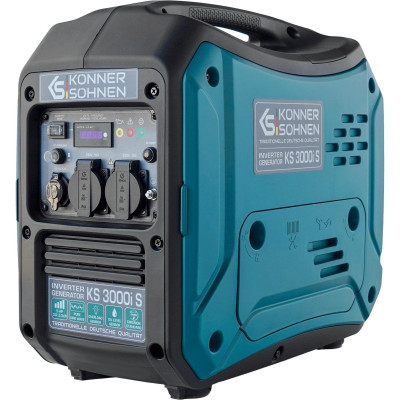Könner & Söhnen Генератор бензиновий інверторний KS 3000i S 230В, 3-3.3кВт, ручний стартер, 23кг