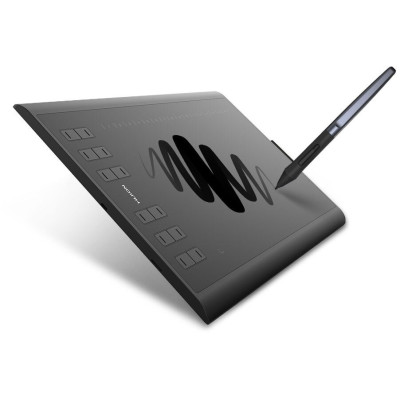 Huion Графічний планшет 10"x6.2" H1060P, MicroUSB, чорний