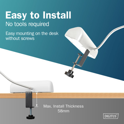 Digitus Блок розеток DIGITUS Office, 3xSchuko, 2xUSB-A, 1xUSB-C, 16A, 1.5м, вилка Schuko, білий