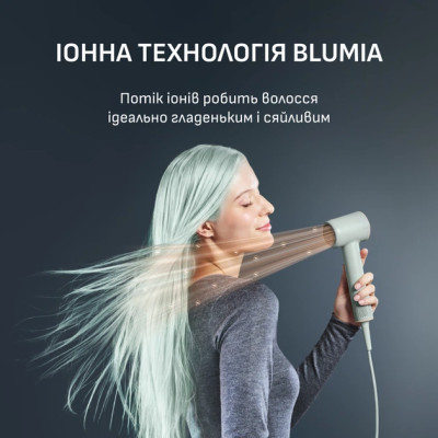 Rowenta Фен Blumia, 1300Вт, 3 режими, іоніз-я, хол. обдув, дисплей, бірюзовий