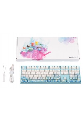 Varmilo Клавіатура механічна MA108 Jasmine 108Key, EC V2 Ivy, USB-A, EN, White Led