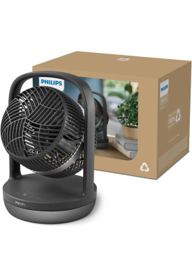 Philips Вентилятор Philips настільний Series 3000, 22см, 27Вт, таймер, поворот 180, чорний