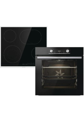Gorenje Комплект (духовка + поверхня електричні BOSX6737E06BG + ECT43X), 738885, чорний