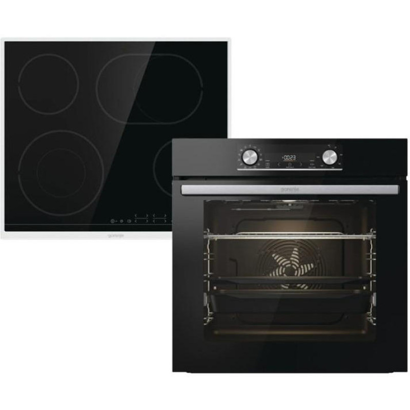 Gorenje Комплект (духовка + поверхня електричні BOSX6737E06BG + ECT43X), 738885, чорний