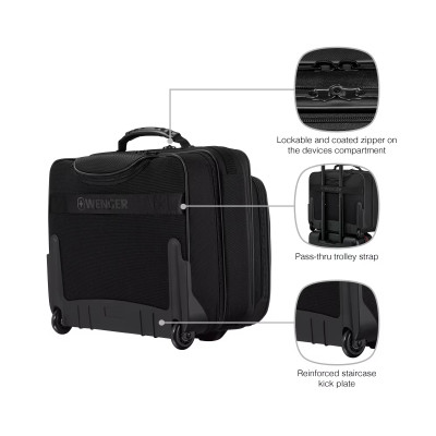 Wenger Кейс-пілот для ноутбука 16", Wenger Legacy Black Series, чорний