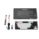 Keychron Клавіатура механічна C1 87Key, Gateron G pro Red, USB-A, EN/UKR, RGB, Black