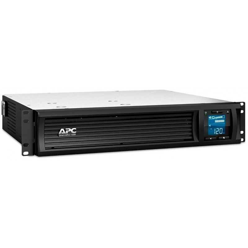 APC Джерело безперебійного живлення Smart-UPS C 1000VA/600W, RM 2U, LCD, USB, SmartConnect, 4xC13