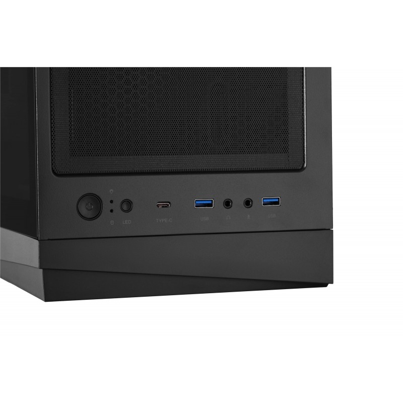 2E Gaming Корпус Infinity G205A без БЖ 2xUSB3.0, 1xUSBType-C, 1x120мм ARGB, 2x120мм, VGA 345мм, LCS ready, TG Side Panel, ATX, чорний