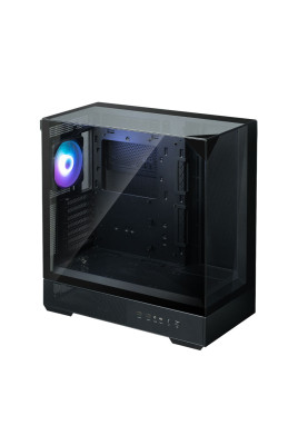 Zalman Корпус P40 Prism без БР, 2xUSB3.0, 1xUSBType-C, 1x120мм ARGB, VGA 420мм, LCS ready, TG 3x Panels, ATX, чорний