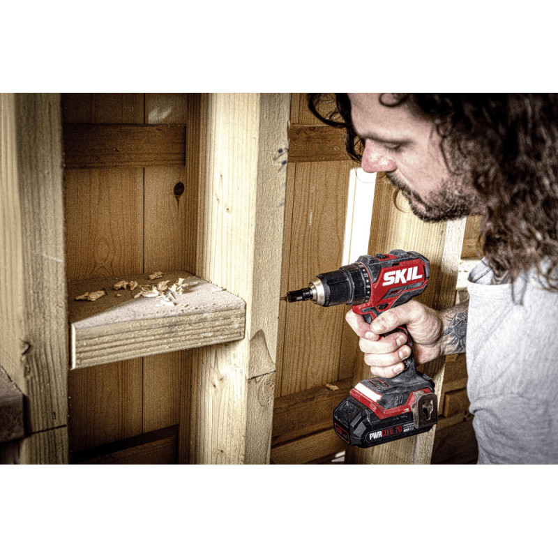 Skil Шурупокрут-дриль акумуляторний 3065 CA Compact 20В безщітковий 1х2.5А·год 60Нм 500·1800об·хв 0.9кг