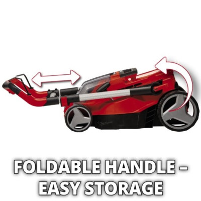 Einhell Газонокосарка RASARRO 36/38, PXC, акум., 2x18В 4Ah, 38см, 45л, 15.5кг