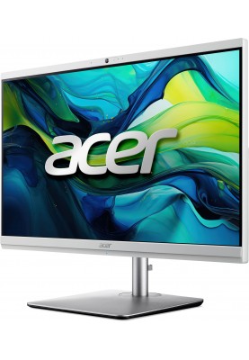 Acer Комп'ютер персональний моноблок Aspire C24-195ES 23.8" FHD Intel U7-155U, 32GB, F1TB, UMA, WiFi, кл+м, 3р, без ОС, сірий