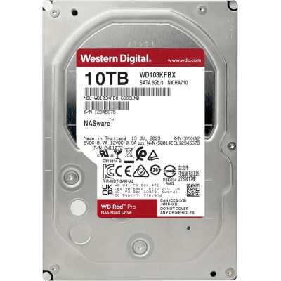 WD Жорсткий диск WD 10TB 3.5" 7200 512MB SATA Red Pro NAS