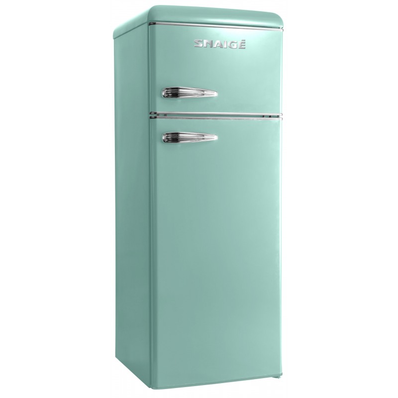 SNAIGE Холодильник з верхн. мороз., 172.5x63х56, холод.відд.-201л, мороз.відд.-57л, 2дв., A++, ST, retro, бірюза