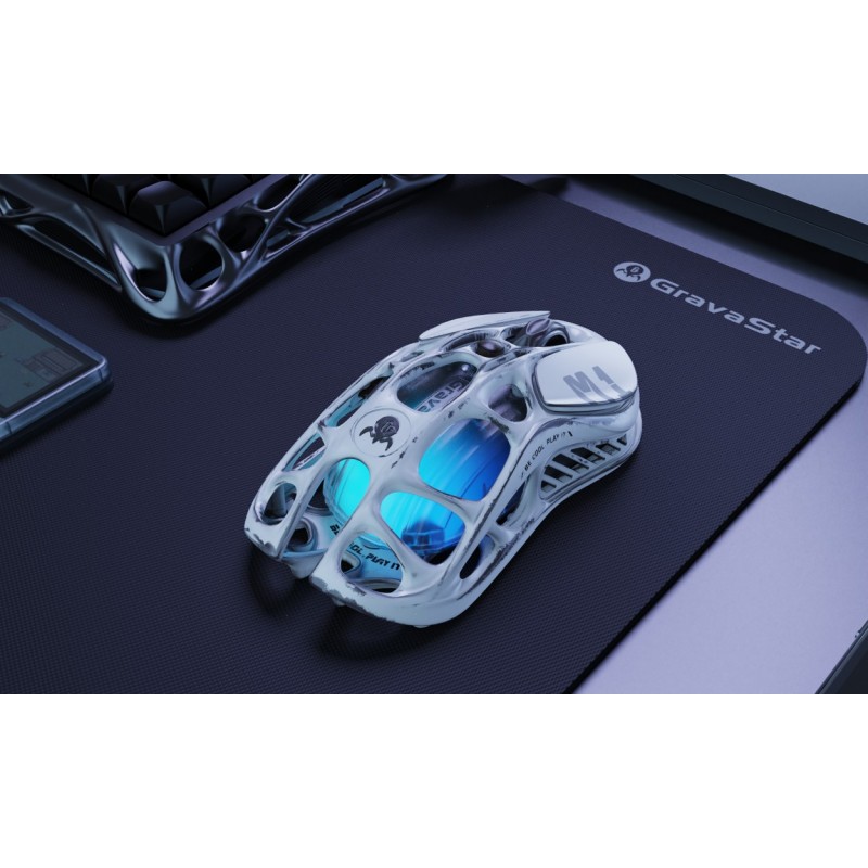 GravaStar Миша Mercury M1 Pro, magnesium alloy body, BT/WL/USB-A, RGB, Battle-Worn