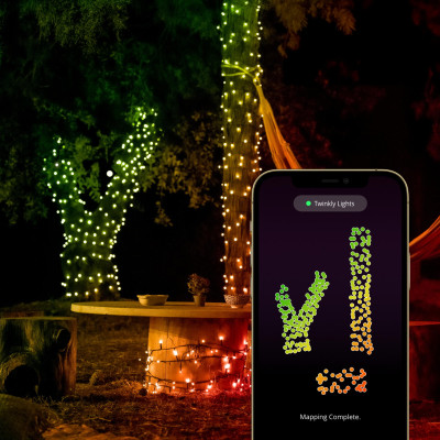Twinkly Гірлянда Smart LED Twinkly Dots Lights RGB 200 IP44 10м прозорий кабель