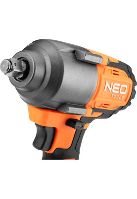 Neo Tools Гайковерт ударний Energy+ 18В безщітковий 2400обхв 850Нм 1/2" 3 швидкості 1.8кг без АКБ та ЗП
