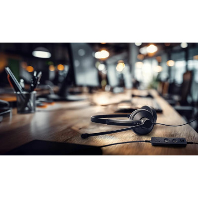 Epos Гарнітура комп'ютерна стерео On-Ear IMPACT 100 MS, USB C + A, Microsoft Teams, односпрямований, 2м, Чорний