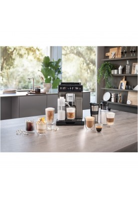 Delonghi Кавомашина Eletta Explore, 1.8л, зерно+мелена, автомат.капуч, авторецептів -50, графіт