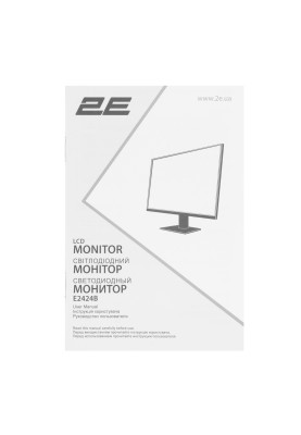 2E Монітор 23.8" E2424B D-Sub, HDMI, VA, 100Hz, FreeSync