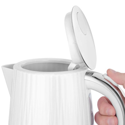 Russell Hobbs Електрочайник Eden, 1.7л, нержавіюча сталь, пластик, білий