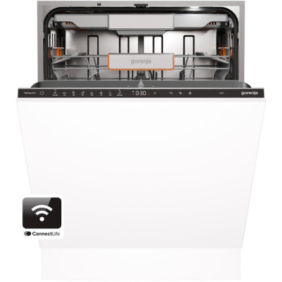 Gorenje Посудомийна машина Gorenje вбудовувана, 16компл., A+++, 60см, інвертор, Wi-Fi, AquaStop, сенсорн.упр, 3і кошики, білий