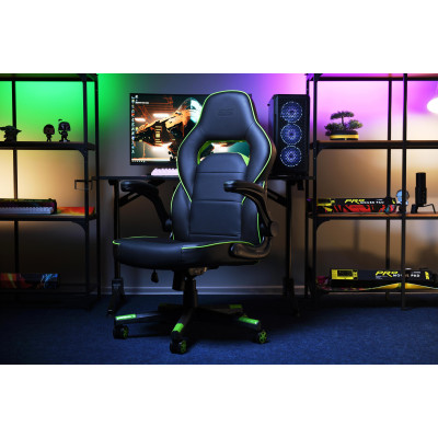 2E Gaming Ігрове крісло HEBI Black/Green 2E Gaming Ігрове крісло HEBI Black/Green