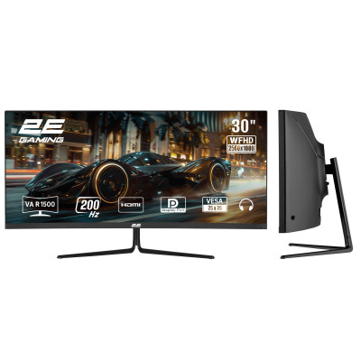 2E Монітор 30" G3024B 2xHDMI, DP, Audio, VA, 2560x1080, 21:9, 200Hz, 1ms, CURVED, FreeSync