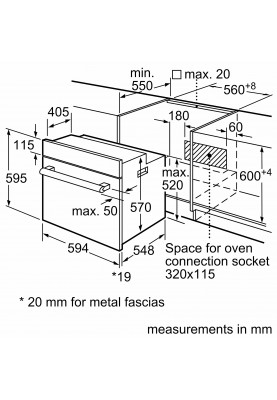 Bosch Духова шафа  електрична HIJ517YB0