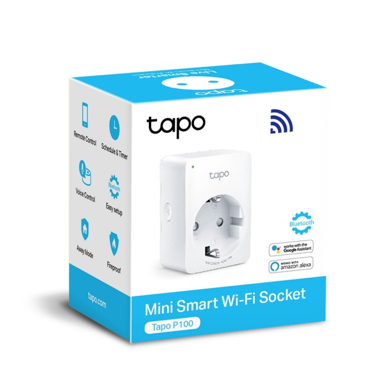 TP-Link Смарт-розетка Tapo P100 N300 BT 10A