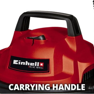 Einhell Пилосос TC-VC 1815 S вологе та сухе прибирання, 1250Вт, 180мбар, 15л
