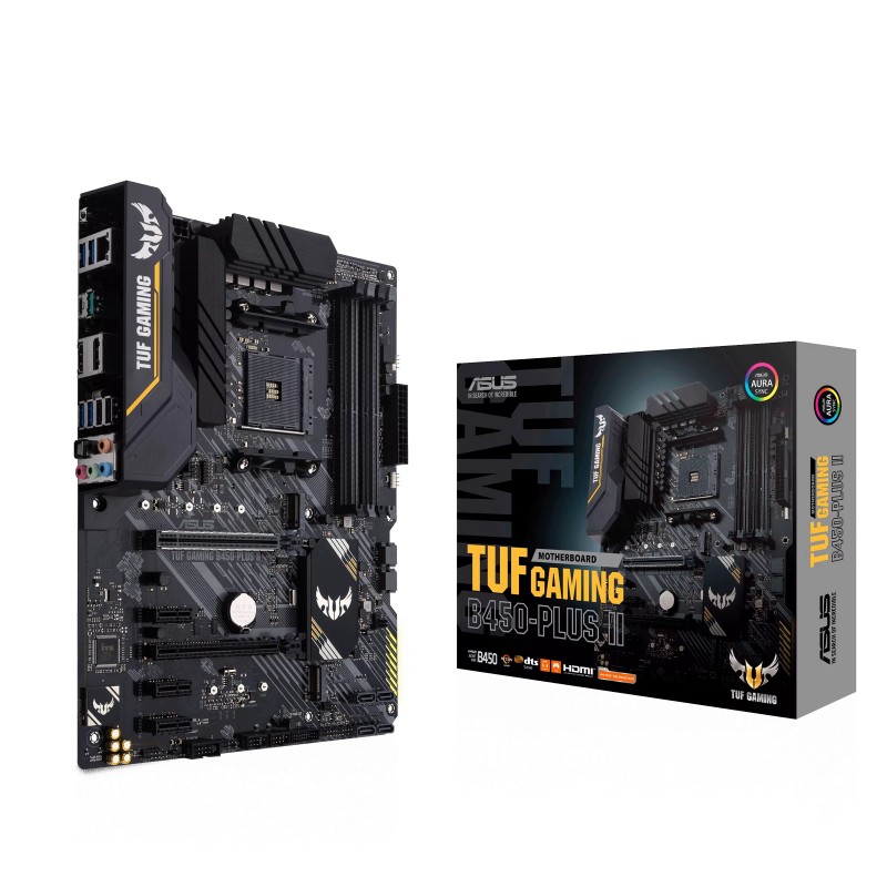 ASUS Материнcька плата TUF GAMING B450-PLUS II sAM4 B450 4xDDR4 HDMI-DP ATX