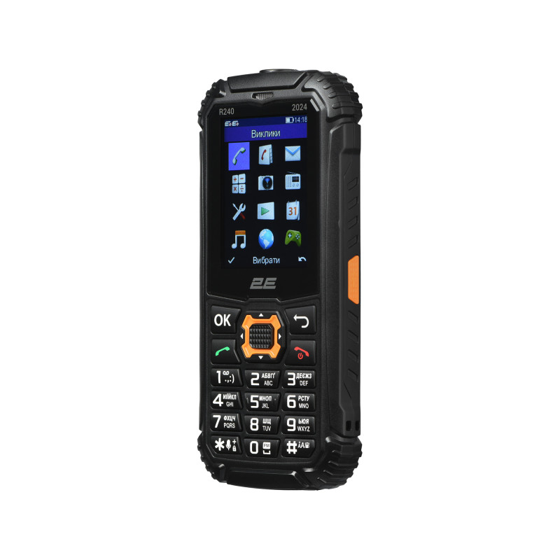 2E Мобільний телефон R240 2024 2.4" 2SIM, 1800мА•год, чорний