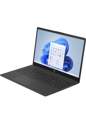 HP Ноутбук 15-fc0086ua 15.6" FHD IPS AG, AMD Athlon 7220U, 8GB, F256GB, UMA, DOS, чорний