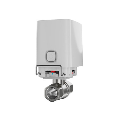 Ajax Розумний кульовий кран WaterStop 1" Jeweler, бездротовий, білий Ajax Розумний кульовий кран WaterStop 1" Jeweler, бездротовий, білий