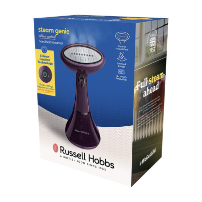 Russell Hobbs Відпарювач Genie Colour Control, 1800Вт, 200мл, 32Бар, фіолетовий