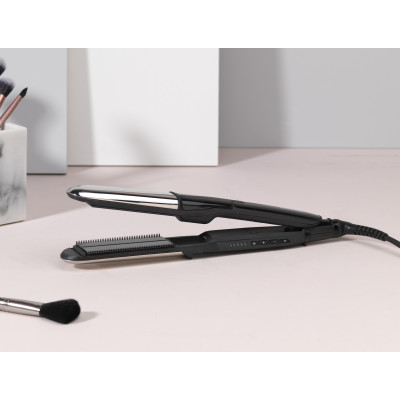 BaByliss ST496E, Випрямляч для волосся з функцією парі, 67 Вт, чорний