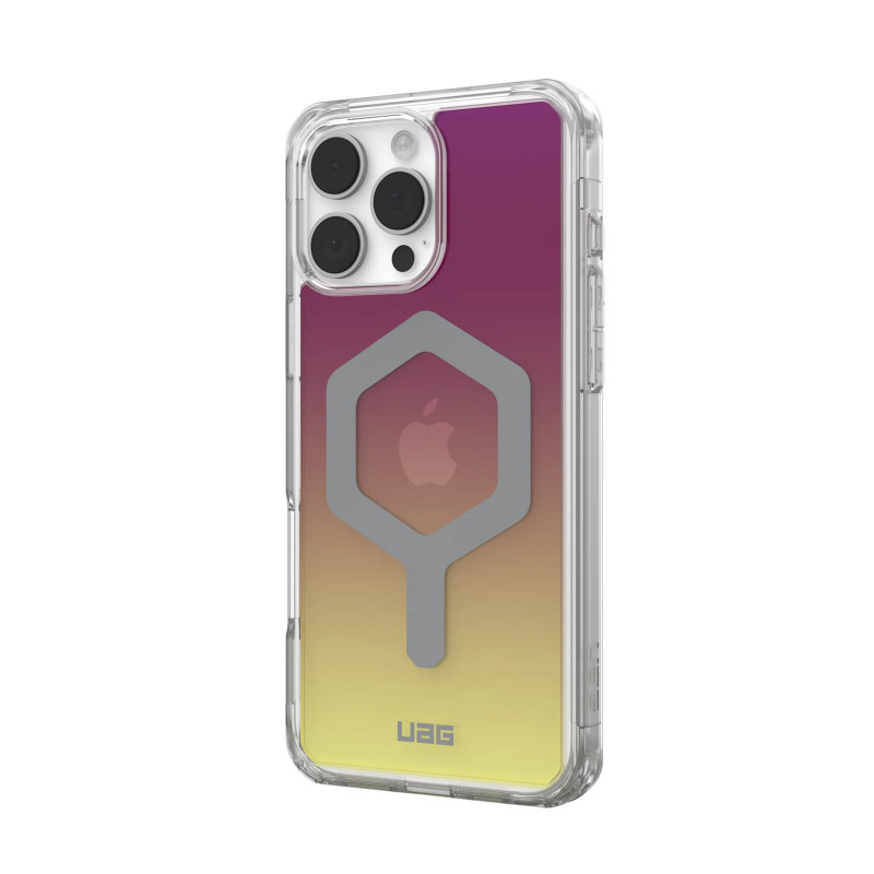 UAG Чохол для iPhone 16 Pro Max, Plyo Magsafe LE, Maroon/Yellow Ombre