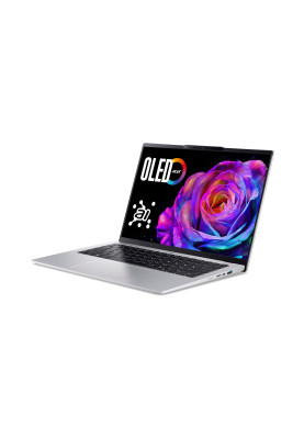 Acer Ноутбук Swift Go 14 SFG14-74 14" WUXGA OLED, Intel U9-285H, 32GB, F1TB, UMA, Win11, сріблястий