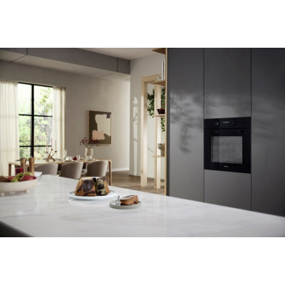 Miele Духова шафа H 2861 B електрична, 76л, A+, дисплей, конвекція, телескопічні напрямні, чорний