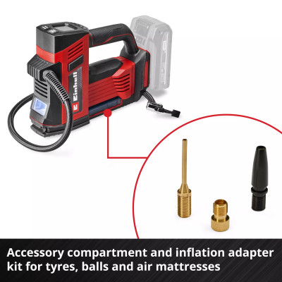 Einhell Компресор повітряний акумуляторний CE-CC 18/23 D Li - Solo, 18В, до 12л/хв, 11бар, 1.16кг без АКБ та ЗП