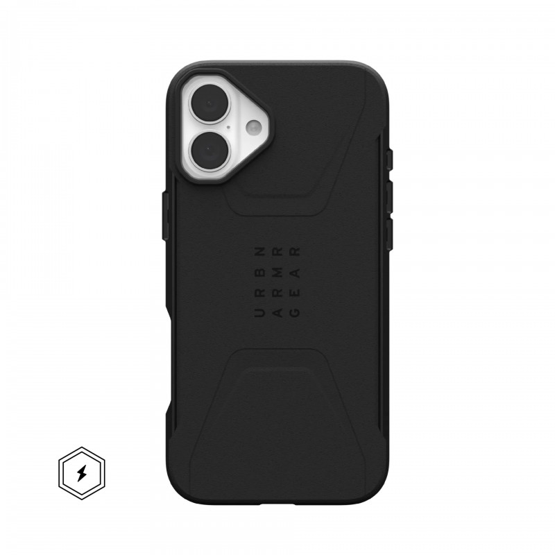 UAG Чохол для iPhone 16 Plus, Civilian Magsafe, Black