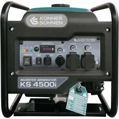 Könner & Söhnen Генератор бензиновий інверторний KS 4500i, 230В, 4.5кВт, ручний стартер, 33кг